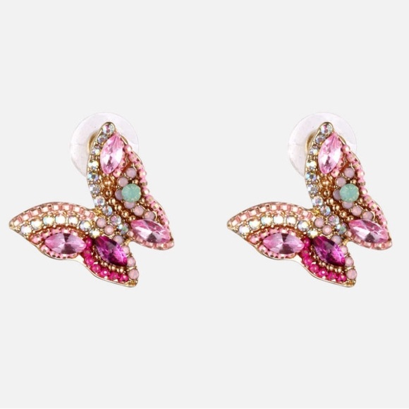 Nasty Gal Beaded Butterfly Studs - Picture 6 of 13